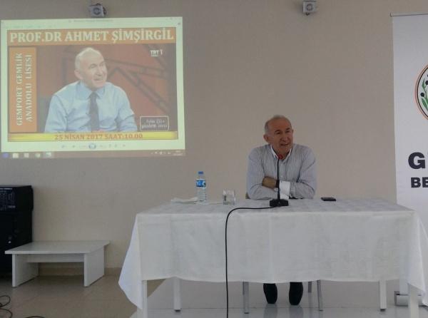 Prof. Dr. Ahmet Şimşirgil  Okulumuzda Konferans Verdi